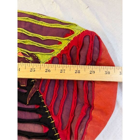 Mini boho zipper bag 10x10 colorful cloth crossbody bag tote - Picture 5 of 8